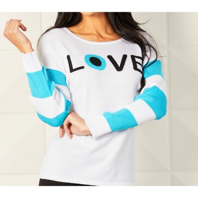 Women's Love Eye Crewneck Sweatshirt - Angel Apparel