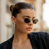 WMP Eyewear Womens 90s-Inspired Small Frame Retro Oval Sunglasses - 3 of 4
