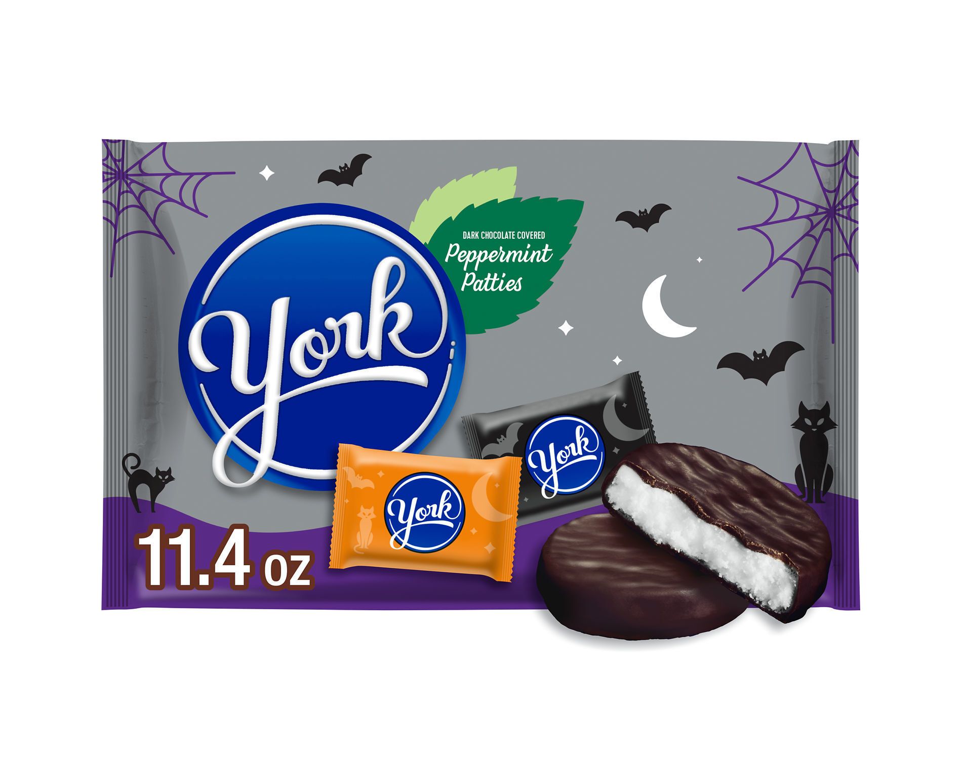 York Peppermint Dark Chocolate Patties Halloween Candy Snack Size - 11.4oz