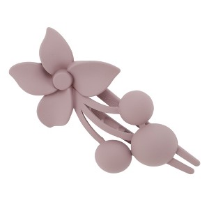 Unique Bargains Frosted Flowers Hair Clips for Christmas 3.35"x1.97"x1.57" 1 Pc - 1 of 4