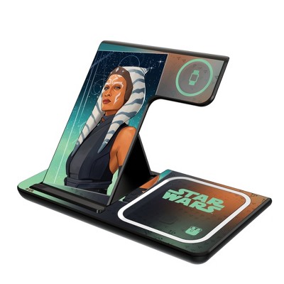 Keyscaper Star Wars Ahsoka Portrait 15-Watt 3 in 1 Charging Station