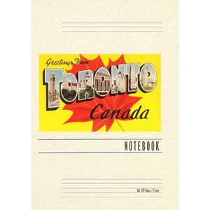 Vintage Lined Notebook Greetings from Toronto, Canada - (Paperback) - 1 of 1