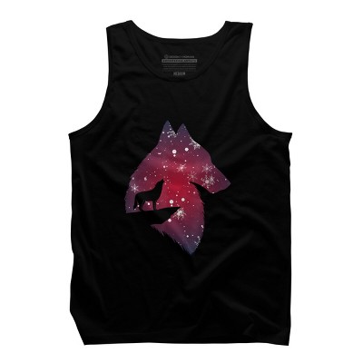 Men's Design By Humans Funny Christmas wolf with snowfall outfit adults baby kids T-Shi By NekoShop Tank Top