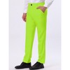 Lars Amadeus Men's Dress Business Classic Fit Flat Front Suit Trousers - 2 of 4