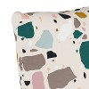 18"x18" Skyline Furniture Square Outdoor Throw Pillow Terrazzo Emerald Ochre: Geometric Design, Patio Accent, Zipper Closure - 3 of 4