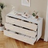 Nasitip 6 Drawer Dresser,Chest of Drawers with Gold Metal Handles,47.24''W Double Wooden Dresser/Storage Cabinet for Living Room, - 2 of 4