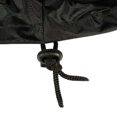 Black 22.5" Round Oxford Cloth Fire Pit Cover with PVC Liner