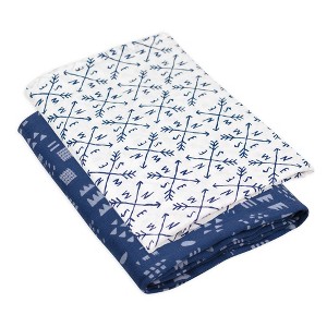 Honest Baby Organic Cotton Muslin Swaddle Blankets - 2pk - 1 of 4