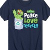 Boys' - Sesame Street - Peace Love Recycle Short Sleeve Graphic T-Shirt - 2 of 4