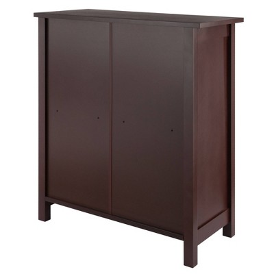 Transitional 3-Tier Medium Walnut Wooden Bookshelf for Kids