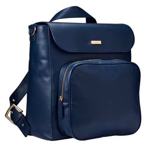 Navy Blue Canvas Backpack: A Spacious and Practical Diaper Bag