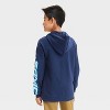 Boys' Sonic the Hedgehog Hooded Pullover Sweatshirt - Navy Blue - 3 of 4