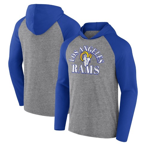 Los Angeles Dodgers Big & Tall Raglan Hoodie Full-Zip Sweatshirt