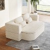 NicBex Corduroy Upholstered Floor Sofa Bed with Convertible Foldable Design,2-Seater Futon Couch Sleeper Sofa for Living Room,Bedroom - 2 of 4