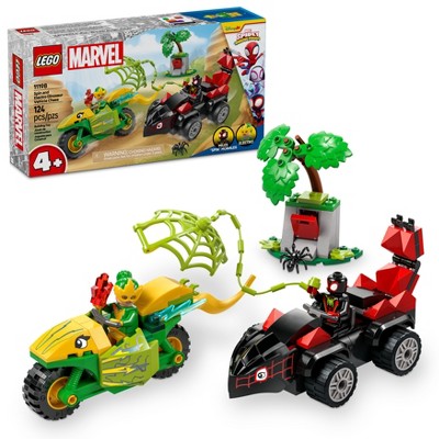 LEGO Marvel Spidey And His Amazing Friends Spin & Electro Dinosaur Vehicle Chase Building Toy 11198