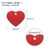 Unique Bargains Heart Aluminum Stamping Blank Tags for Necklace Bracelet Making 10 Color - 2 of 4