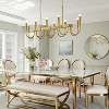 BAOURE 14-Light Gold Industrial Chandelier - 78.74" Rustic Kitchen Island Lighting-  Farmhouse Linear Chandeliers for Large Kitchen Islands & Dining - 3 of 4