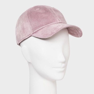 Faux Suede Baseball Hat - Universal Thread Pink - image 2