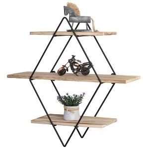Oumilen 3-Tier Diamond Shaped Floating Shelf - 1 of 1