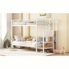 NicBex Twin Over Twin Bunk Bed with Guardrail,Twin Loft Bed with Lateral Storage Ladder and Wardrobe,Modern Bunk Beds,Bunk Beds for Bedroom - 2 of 4