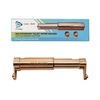 LunaLulinlk Toilet Paper Holder with Extender Adaptor, Fit Double Rolls and Triple Rolls, Multipurpose Toilet Paper Holder