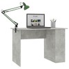 vidaXL Desk White 43.3"x23.6"x28.7" Engineered Wood - 3 of 4