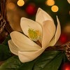 22" Christmas Wreath Creamy White Magnolia Elegant Holiday Door Decor, Indoor Outdoor Pinecone Floral Arrangement Wall Hanging FBA shipment - 3 of 4