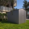 Spacious Outdoor Metal Storage with Window, Weather-Resistant Design, Ideal for Tools, Equipment, and Backyard Organization - Coolbibila - 2 of 4