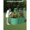 2Pack Raised Garden Bed, Galvanized Planter Raised Beds for Gardening, Oval Large Metal Planter Boxes Outdoor for Vegetables, Flowers, Patio - 3 of 4