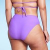 Women's High Waist High Leg Cheeky Bikini Bottom - Wild Fable™ - image 2 of 4