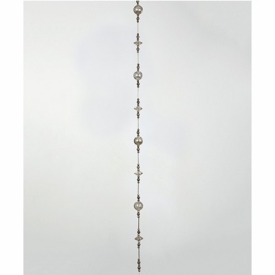 Sullivans Beaded Garland 72"L Silver