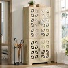 Hommoo 5-Tier Freestanding Shoe Cabinet with 4 Mirrored Doors - 4 of 4