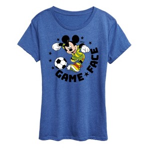 Women's - Disney - Game Face Soccer Short Sleeve Graphic T-Shirt - 1 of 4