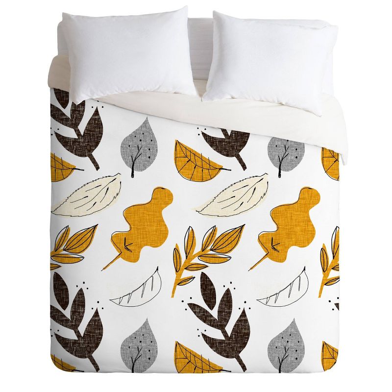 Deny Designs Mummysam Fall Leaves Comforter Set, 1 of 7