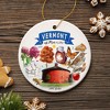 Artistic Vermont State Themes and Landmarks Christmas Ornament| OrnamentallyYou - image 4 of 4