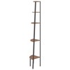 vidaXL 5-Tier Corner Shelf Dark Brown and Black 17.9 in.x12.4 in.x70.9 in. - 4 of 4
