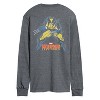 Men's - Marvel - Wolverine Grunge Long Sleeve Graphic T-Shirt - 2 of 4