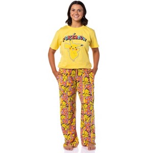 Pokemon Women's Multiple Styles Sleep Pajama Short Sleeve Set - 1 of 4