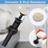 2-Handle Bathroom Sink Faucet 3 Hole, Bathroom Faucet, Centerset Bathroom Faucet High Arc with Drain Assembly and Supply Hoses, 1.2 GPM - 4 of 4