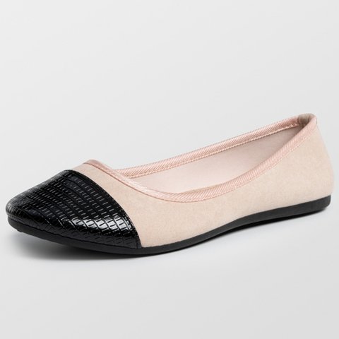 Обувь Alpine Swiss Kelly Women’s Ballet Flats | Comfortable Dress or Casual Shoes | Two Tone Cap Toe Slip On Flats | Anti-Slip Sole BLSH 9