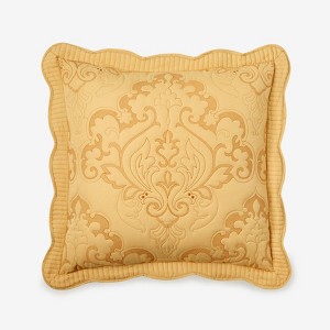 BrylaneHome Amelia Euro Sham - Euro, Honey Gold - 1 of 3