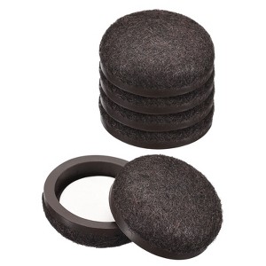 Unique Bargains Formed Felt Smooth Furniture Tile Floors Round Sliding Pads 20 Pcs - 1 of 4