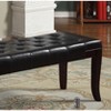 NicBex 48 Inch Ottoman Bench Modern Wooden Upholstered Dining Bench with Turned Legs, Footrest and Seat for Living Room, Bedroom, Entryway - 3 of 4