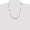 Black Bow Jewelry 3mm, 10k Yellow Gold, Concave Figaro Chain Necklace - 2 of 4