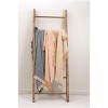 Manual Woodworks and Weavers Heirloom Woven Blanket – Tan Cotton Throw with Decorative Scalloped Edging - 2 of 3