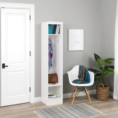 Narrow Entryway Organizer White - Prepac