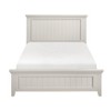 TiramisuBest Queen Size White Wood Panel Bed, 66"x85"x56", 98 lbs - 2 of 4