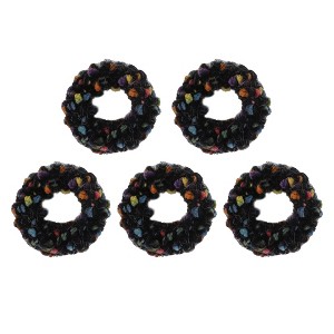 Unique Bargains Women's Fashion Elegant Plush Hair Ropes 5 Pcs - 1 of 3