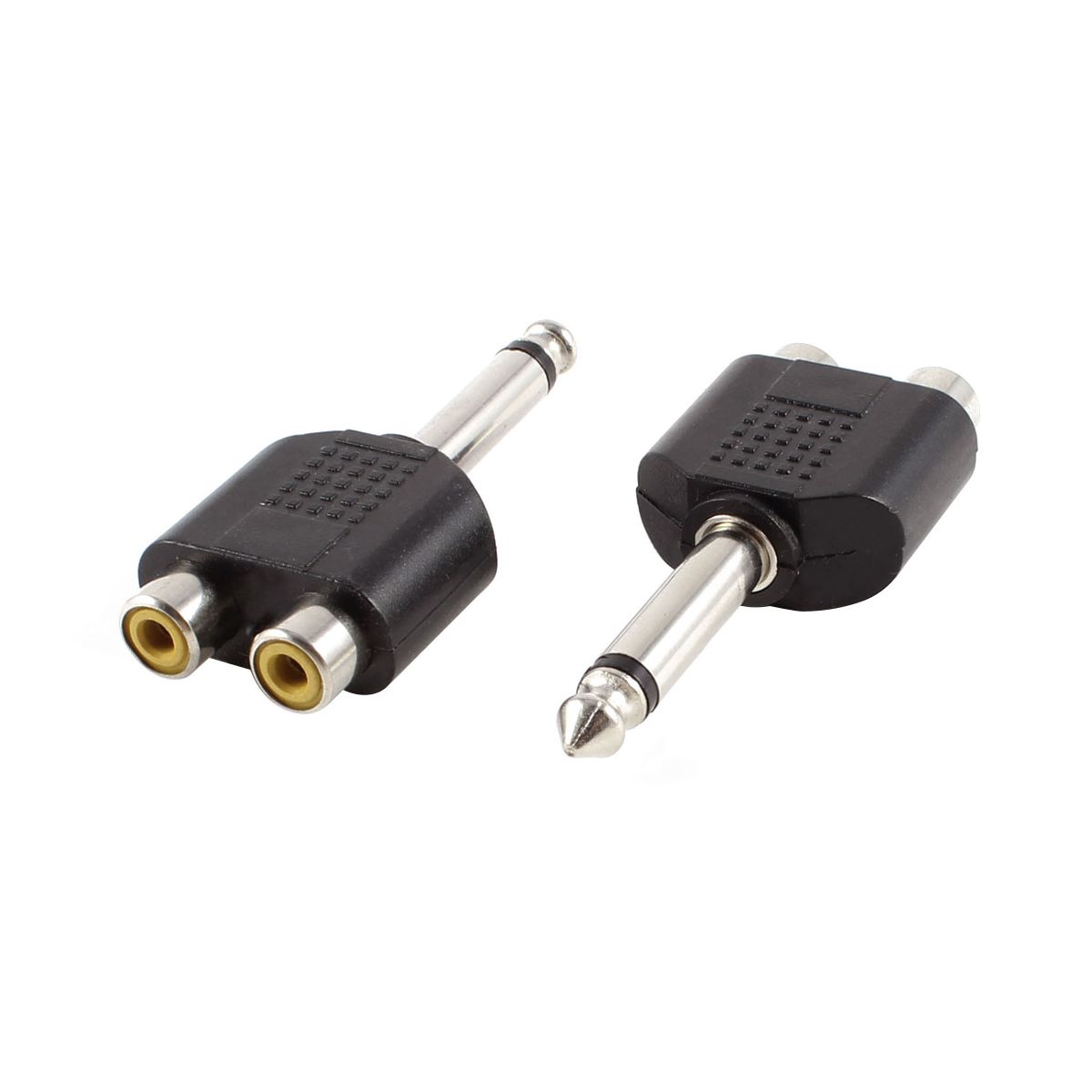 Unique Bargains Metal Plastic Audio Adapter 2 Pcs