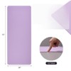 VisioGear Yoga Mat, Exercise Yoga Mat with Non-Slip Design, Multi-Purpose Workout Mat for Women, Purple, 72"*24"*0.2" - 3 of 4